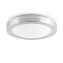 Lampe murale en aluminium E27 acier brossé NOYAREY