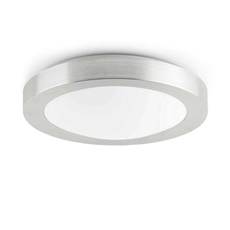 Lampe murale en aluminium E27 acier brossé NOYAREY