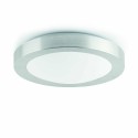Lampe murale en aluminium E27 acier brossé BOYAVAL