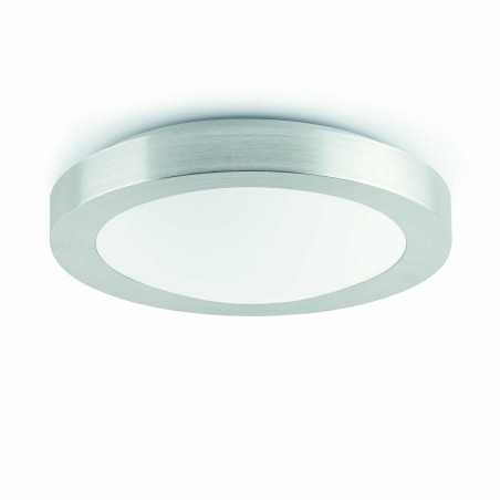 Lampe murale en aluminium E27 acier brossé BOYAVAL