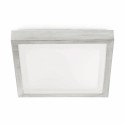 Lampe murale en aluminium E27 acier brossé BRIOUX