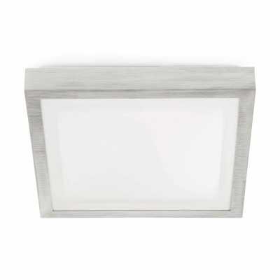 Lampe murale en aluminium E27 acier brossé BRIOUX