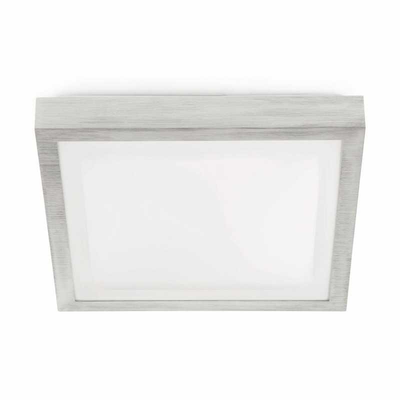 Lampe murale en aluminium E27 acier brossé BRIOUX