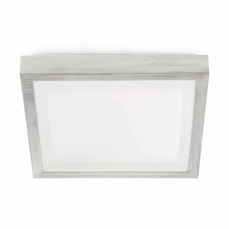 Lampe murale en aluminium E27 acier brossé BRIOUX