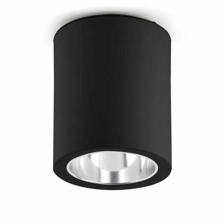 Lampe de plafond en aluminium E27 noir mat CIADOUX
