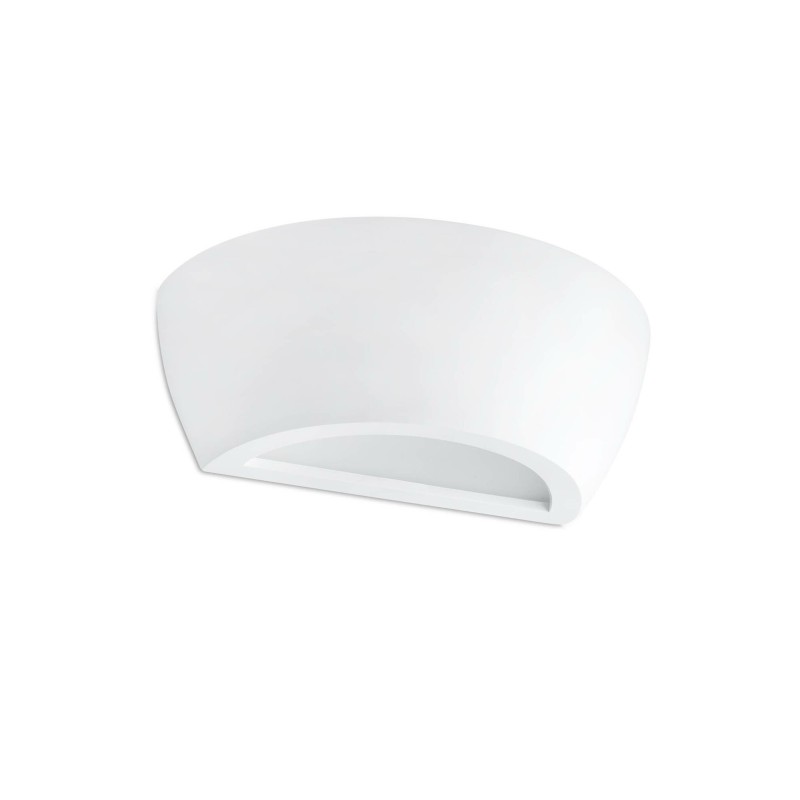 Lampe murale en plâtre R7s 78mm blanc mat VILLON