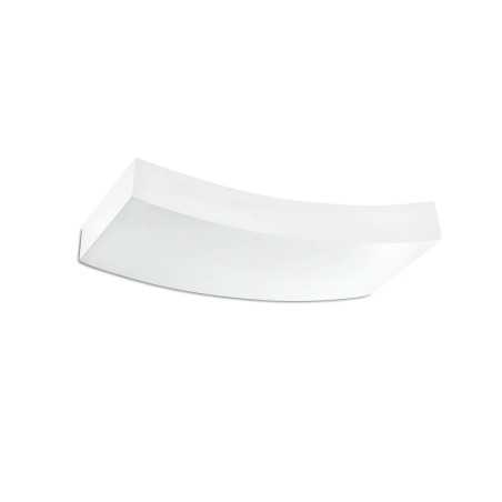 Lampe murale en plâtre R7s 78mm blanc mat ROULLEE