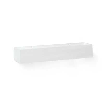 Lampe murale en plâtre LED intégré blanc mat MAZAMET