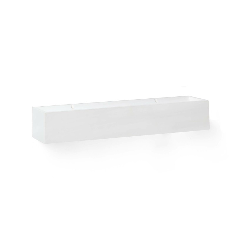Lampe murale en plâtre LED intégré blanc mat MAZAMET