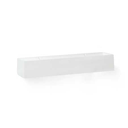 Lampe murale en plâtre LED intégré blanc mat MAZAMET