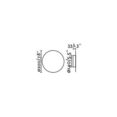 Lampe murale en plâtre LED intégré blanc mat CHARRE