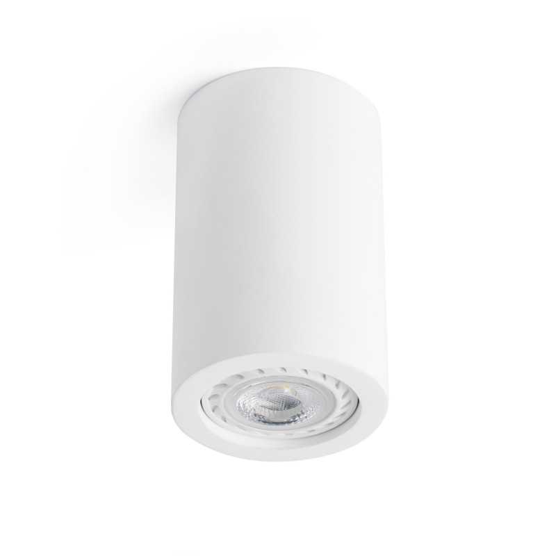 Lampe de plafond en plâtre GU10 blanc mat LE POUX