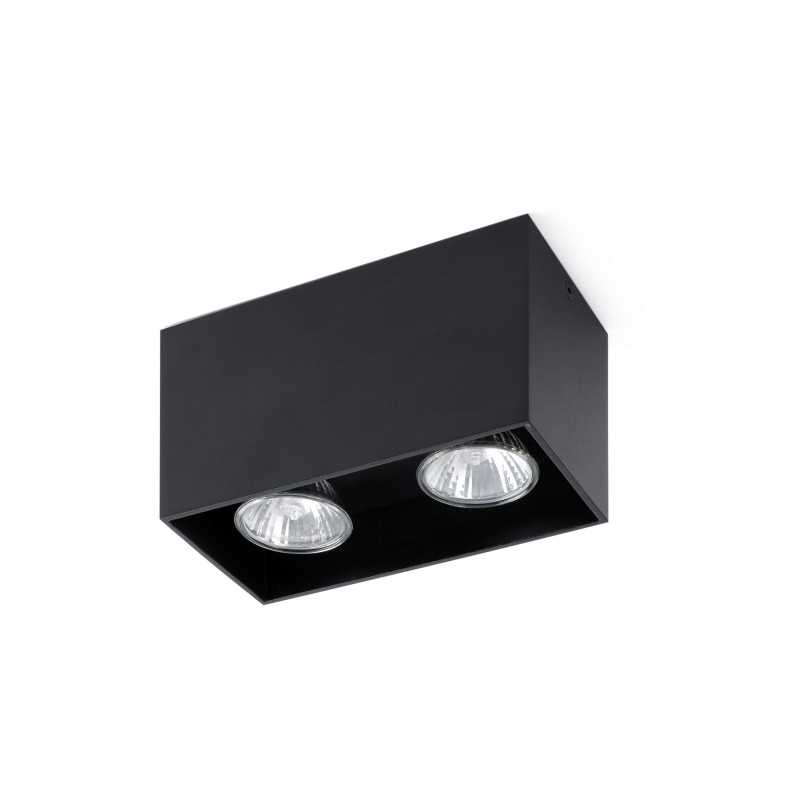 Lampe de plafond en aluminium GU10 noir mat DISSAY