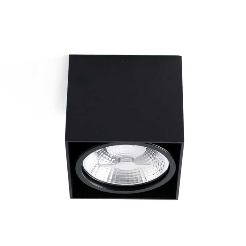 Lampe de plafond en aluminium AR111 noir mat ARTINS