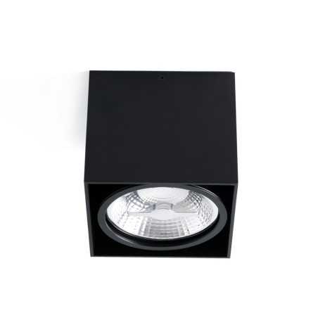 Lampe de plafond en aluminium AR111 noir mat ARTINS
