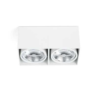 Lampe de plafond en aluminium AR111 blanc mat SEUILLY