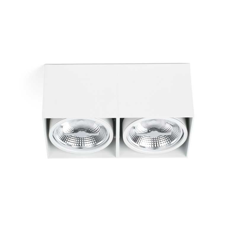 Lampe de plafond en aluminium AR111 blanc mat SEUILLY