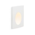 Lampe murale en plâtre LED intégré blanc mat XAMBES