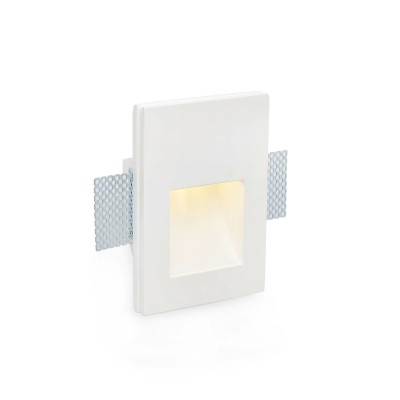 Lampe mur plâtre LED intégrée blanc mat VENOUSE