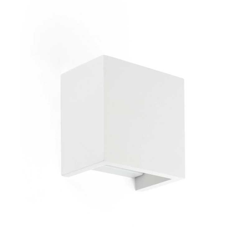 Lampe mur plâtre G9 blanc mat CHAMBON