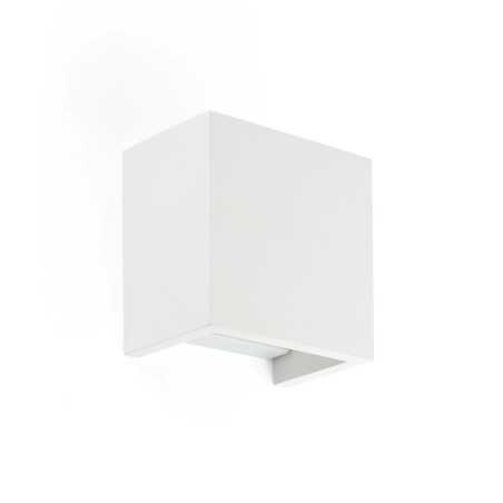 Lampe mur plâtre G9 blanc mat CHAMBON