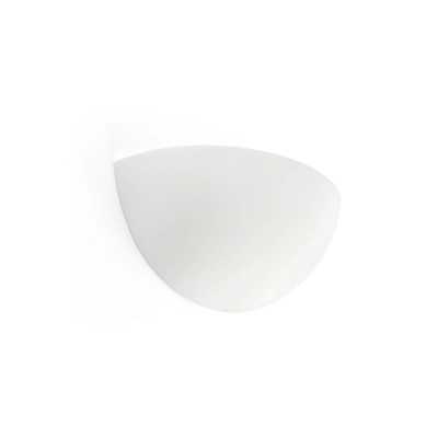 Lampe mur plâtre E14 blanc mat LE LION