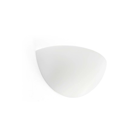Lampe mur plâtre E14 blanc mat LE LION