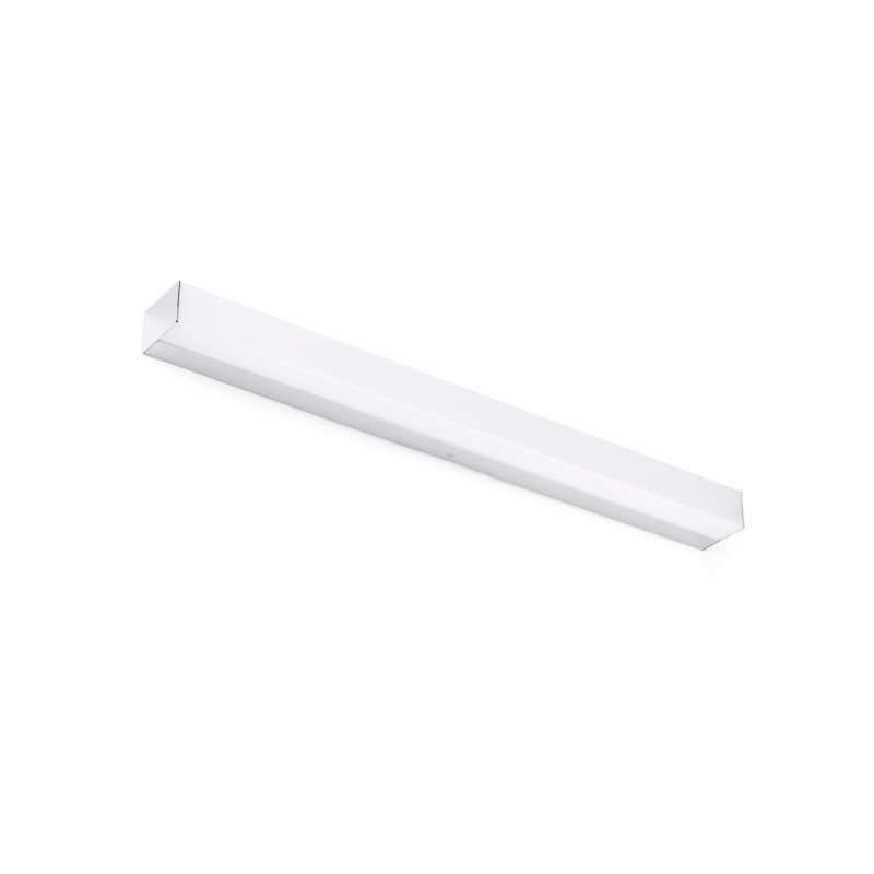 Lampe mur aluminium LED intégré chromé brillant BARREGE