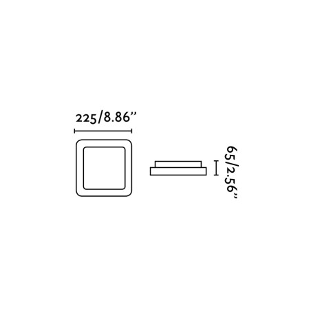 Lampe mur polystyrène LED intégré acier brossé réf. 63393