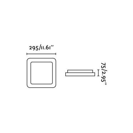 Lampe mur aluminium LED intégré acier brossé réf. 63394