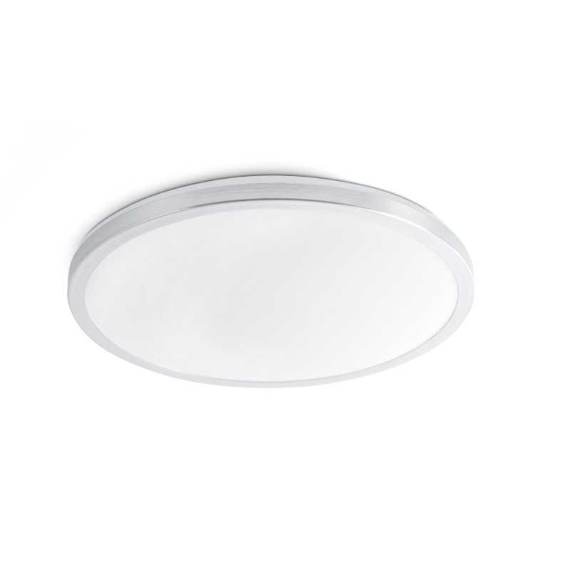 Lampe mur aluminium LED intégré acier brossé réf. 63398