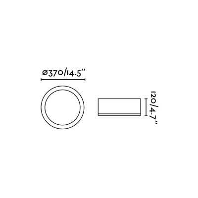 Lampe mur aluminium LED intégré chromé brillant réf. 63399