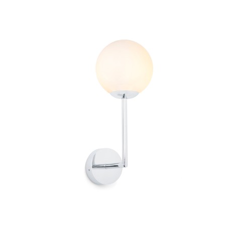 Lampe mur aluminium G9 chromé brillant EXOUDUN