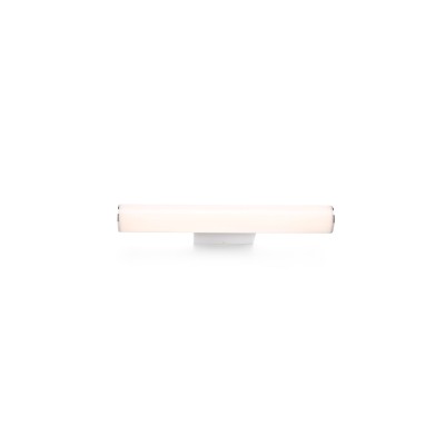Lampe mur aluminium LED intégré chromé brillant RIQUET