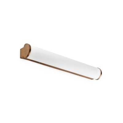 Lampe mur aluminium LED intégré bronze brossé COURAUD