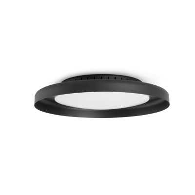 Lampe mur acier LED intégré noir mat LAGAMAS