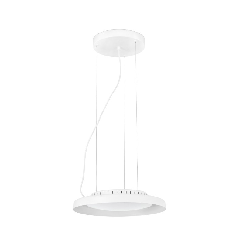 Lampe plafond acier LED intégré blanc mat THOUELS