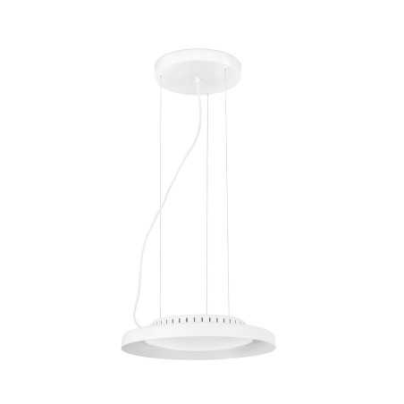 Lampe plafond acier LED intégré blanc mat THOUELS