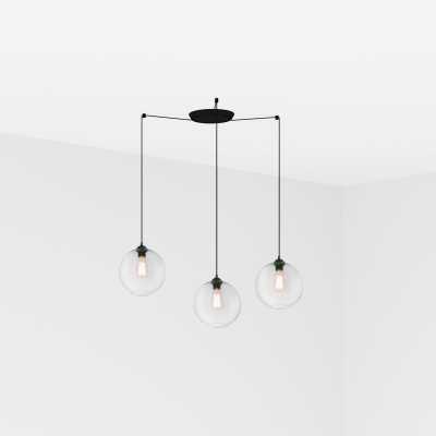 Lampe de plafond en acier E27 noir mat KERAUD