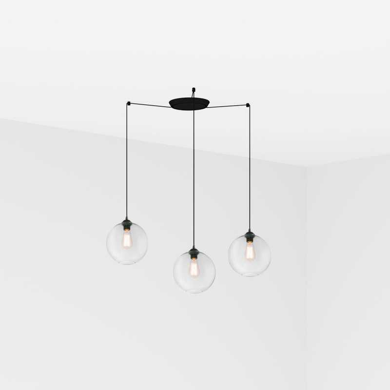 Lampe de plafond en acier E27 noir mat KERAUD