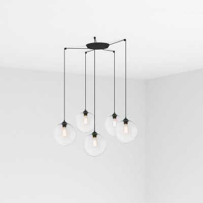 Lampe de plafond en acier E27 noir mat EPAGNY