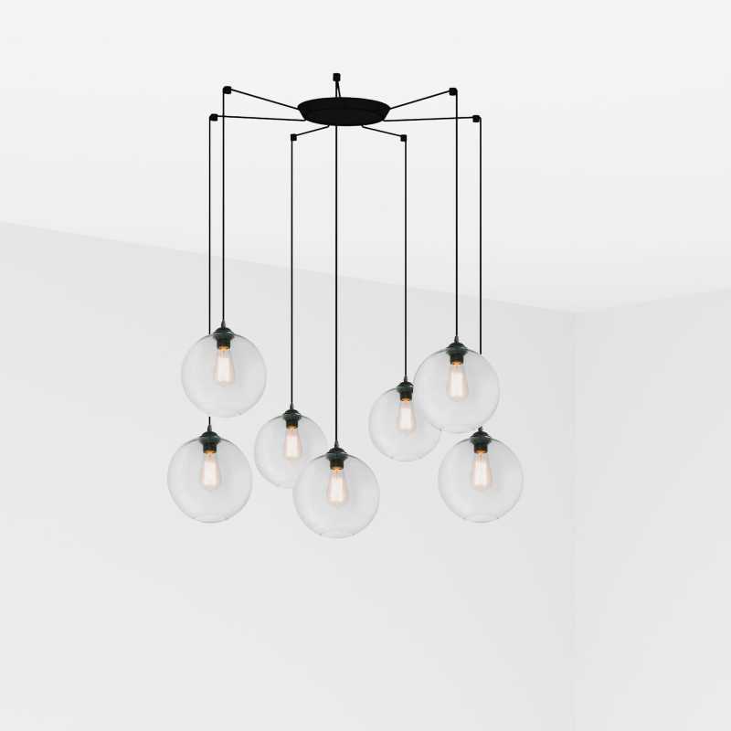 Lampe de plafond en acier E27 noir mat HECHES