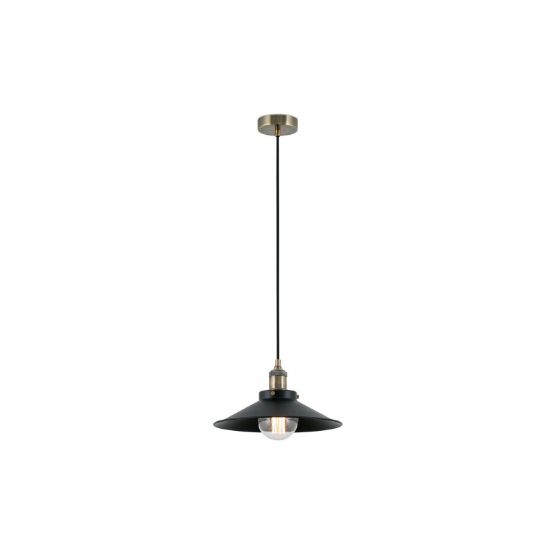 Lampe de plafond en acier E27 doré ancien CHARMOY