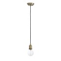 Lampe plafond acier E27 or antique VERGONS
