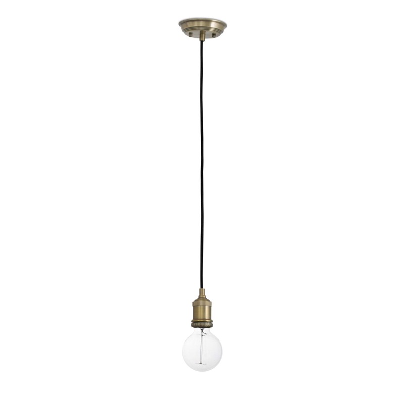 Lampe plafond acier E27 or antique VERGONS