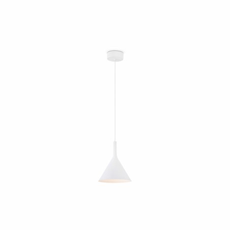 Lampe plafond acier LED intégré blanc mat DRULHE