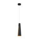 Lampe plafond aluminium LED intégré noir mat AMPLIER
