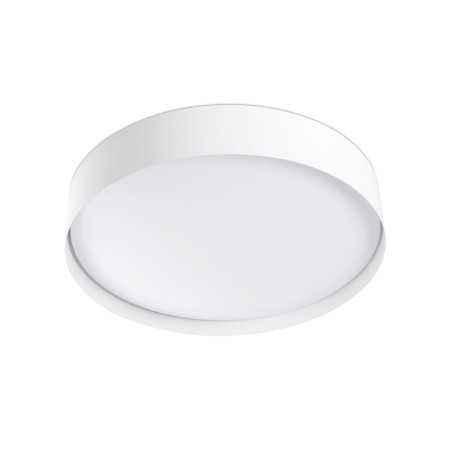 Lampe plafond acier LED intégré blanc mat SAULES