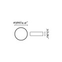 Lampe plafond acier LED intégré blanc mat SAULES