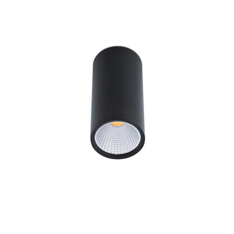 Lampe plafond aluminium LED intégré noir mat MIRANDE